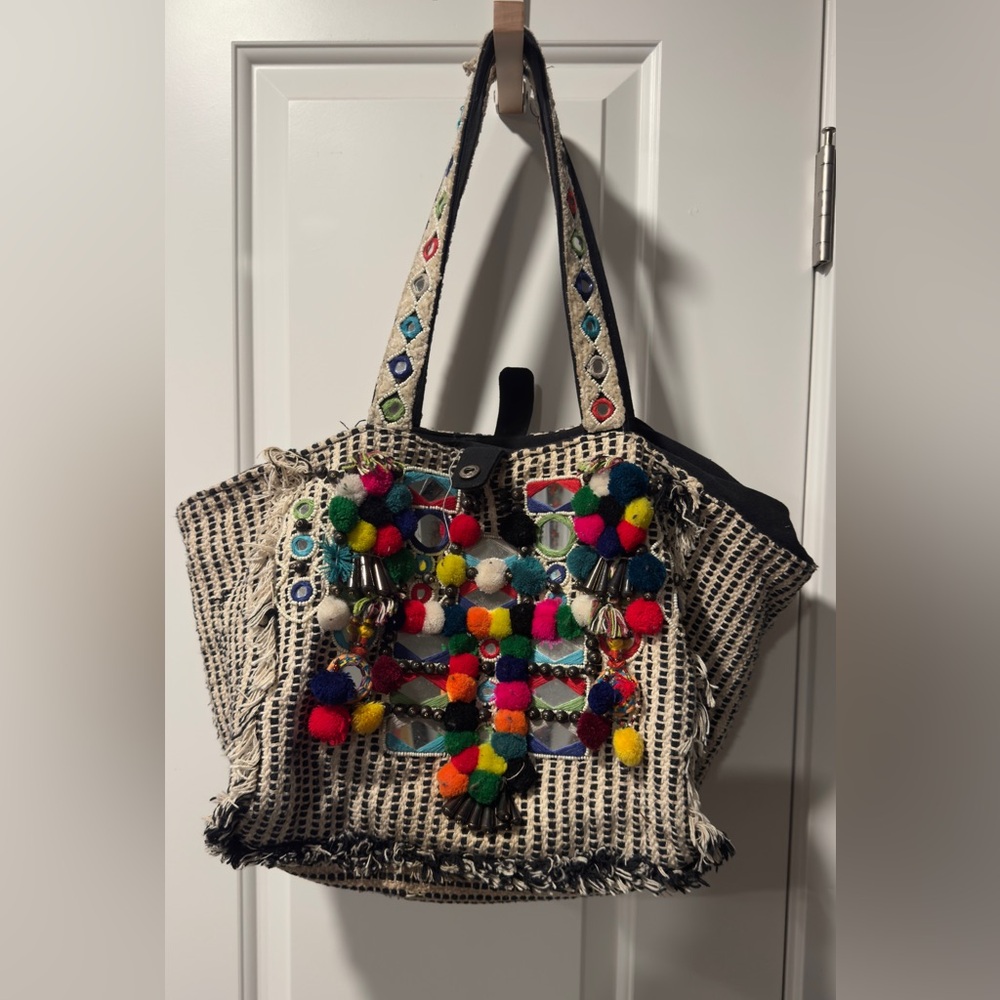 Ankik Batik Brand from Saks Boho Tote Purse